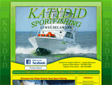 Tablet Screenshot of katydidsportfishing.com